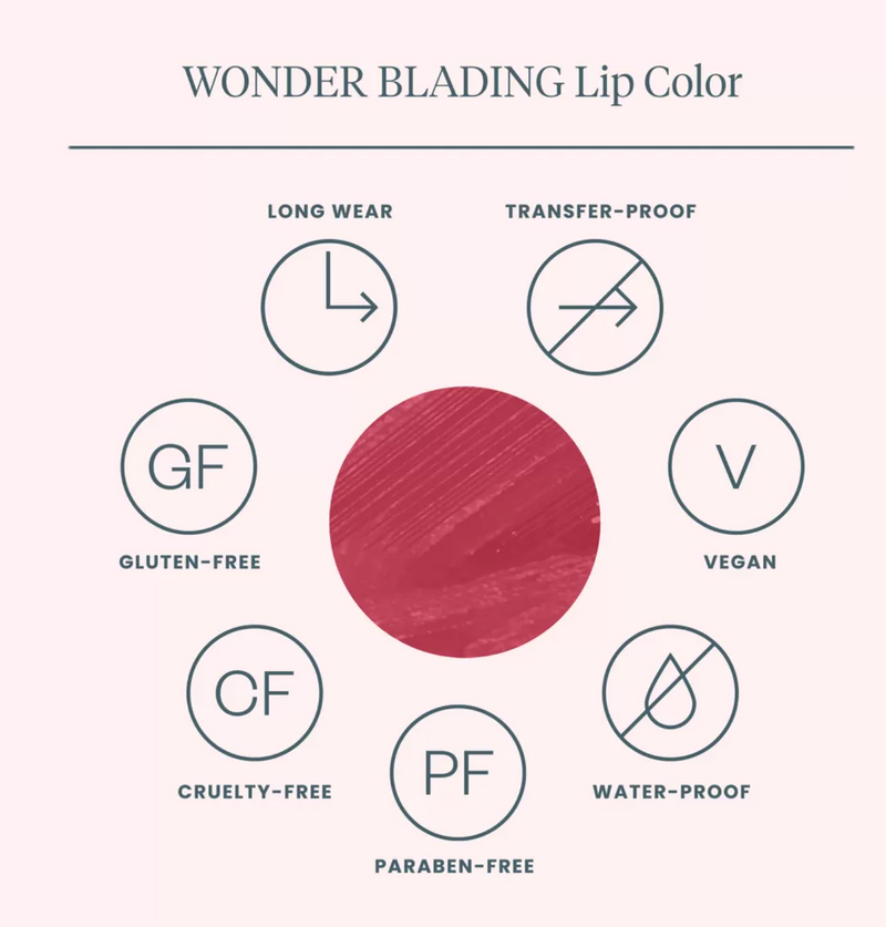 Wonderskin Wonder Blading Lip Stain (colore: affascinante)